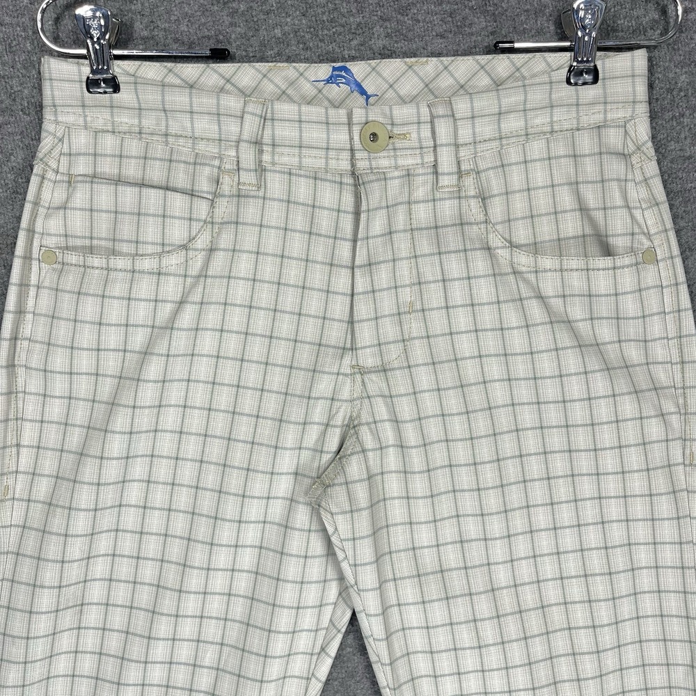 Tommy Bahama Chip Shot IslandZone 5 Pocket Golf Pant Mens 28x30 Plaid - Picture 2 of 13